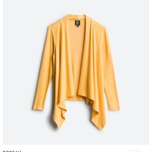 Super soft yellow cardigan size medium